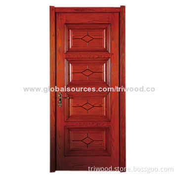 Interior Door with Timber Core and Environment-friendly Clear Lacquer